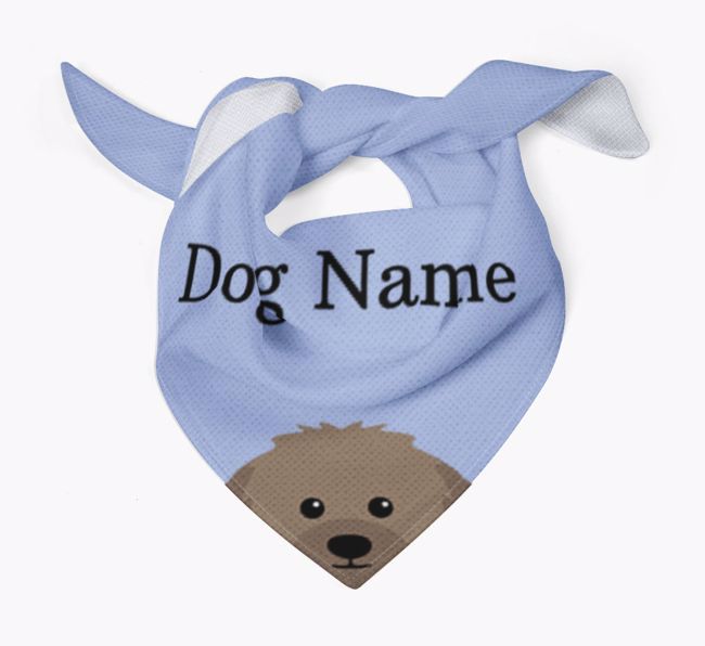 Personalised Dog Bandana with Peeking Yappicons for {dogsName}